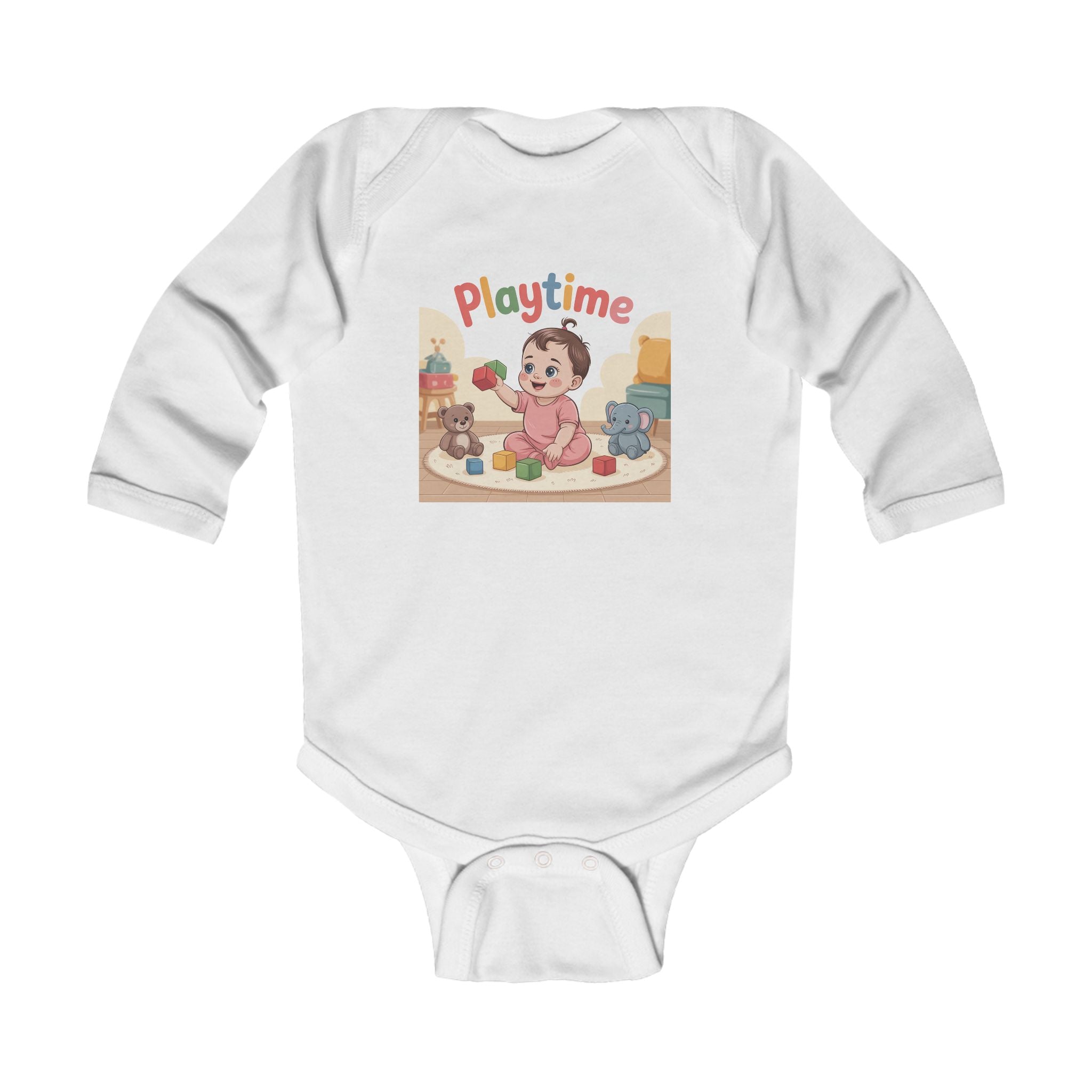 Baby's Playtime Infant Bodysuit Unisex 0-24 Months