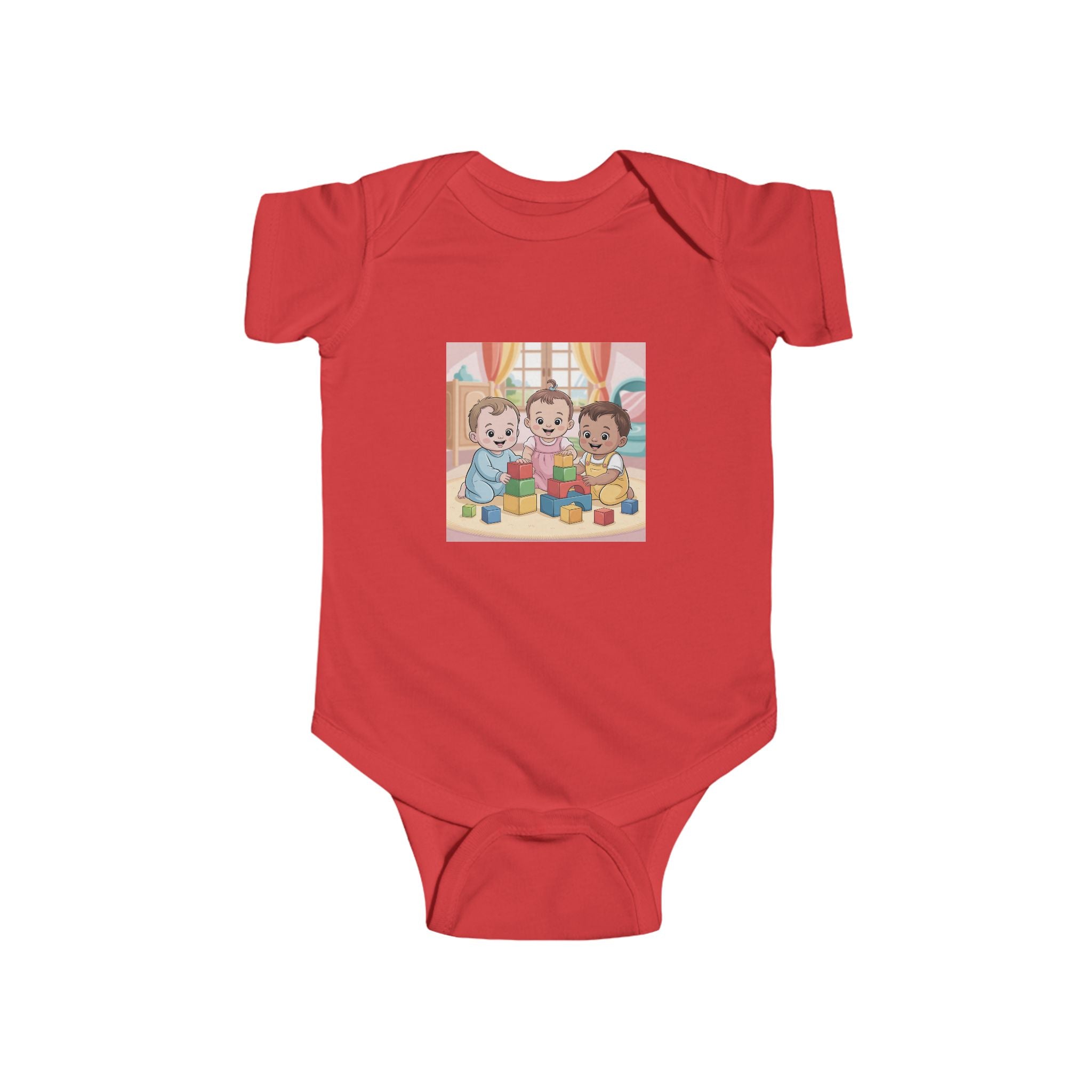 Infant Bodysuit - Babies and Blocks Design