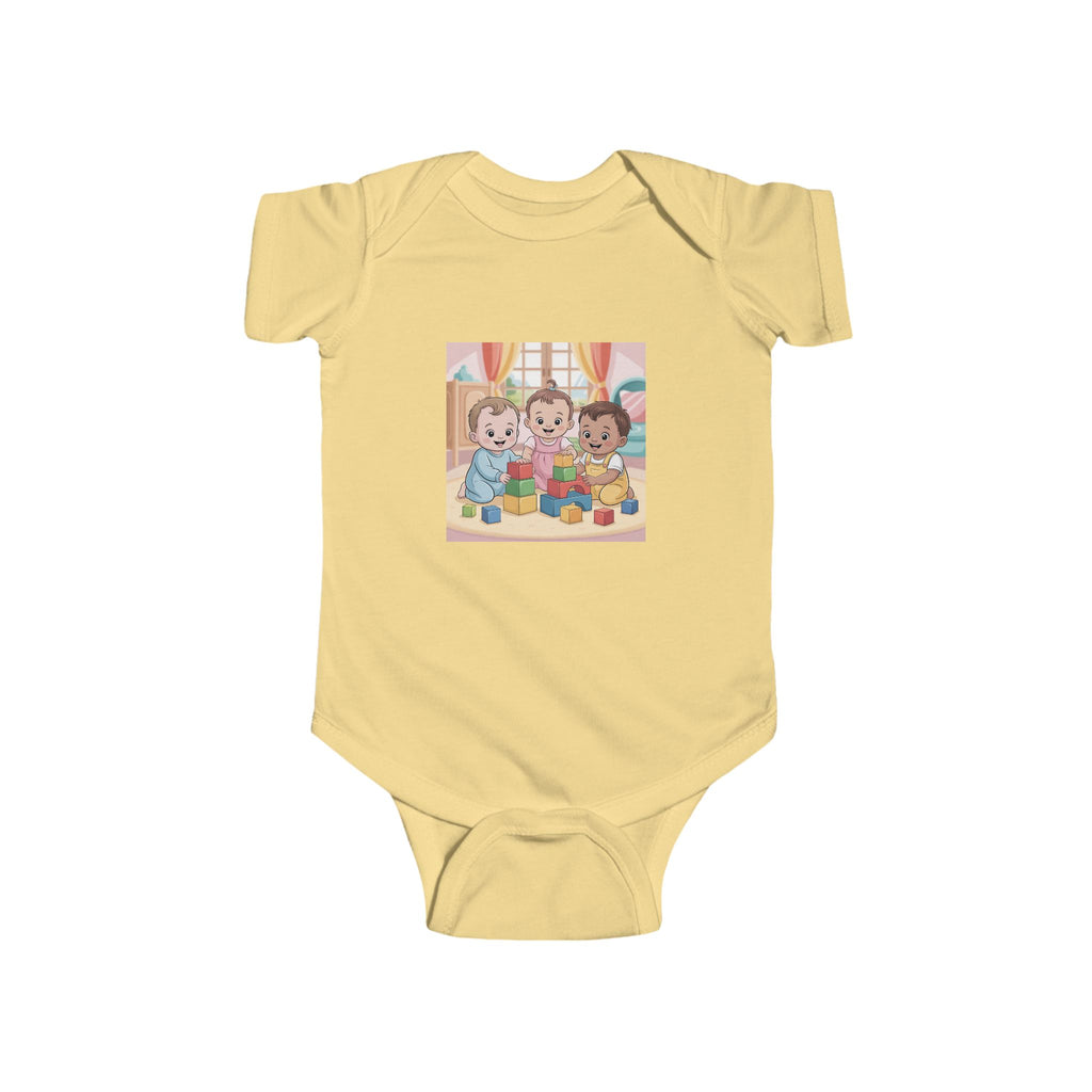 Infant Bodysuit - Babies and Blocks Design