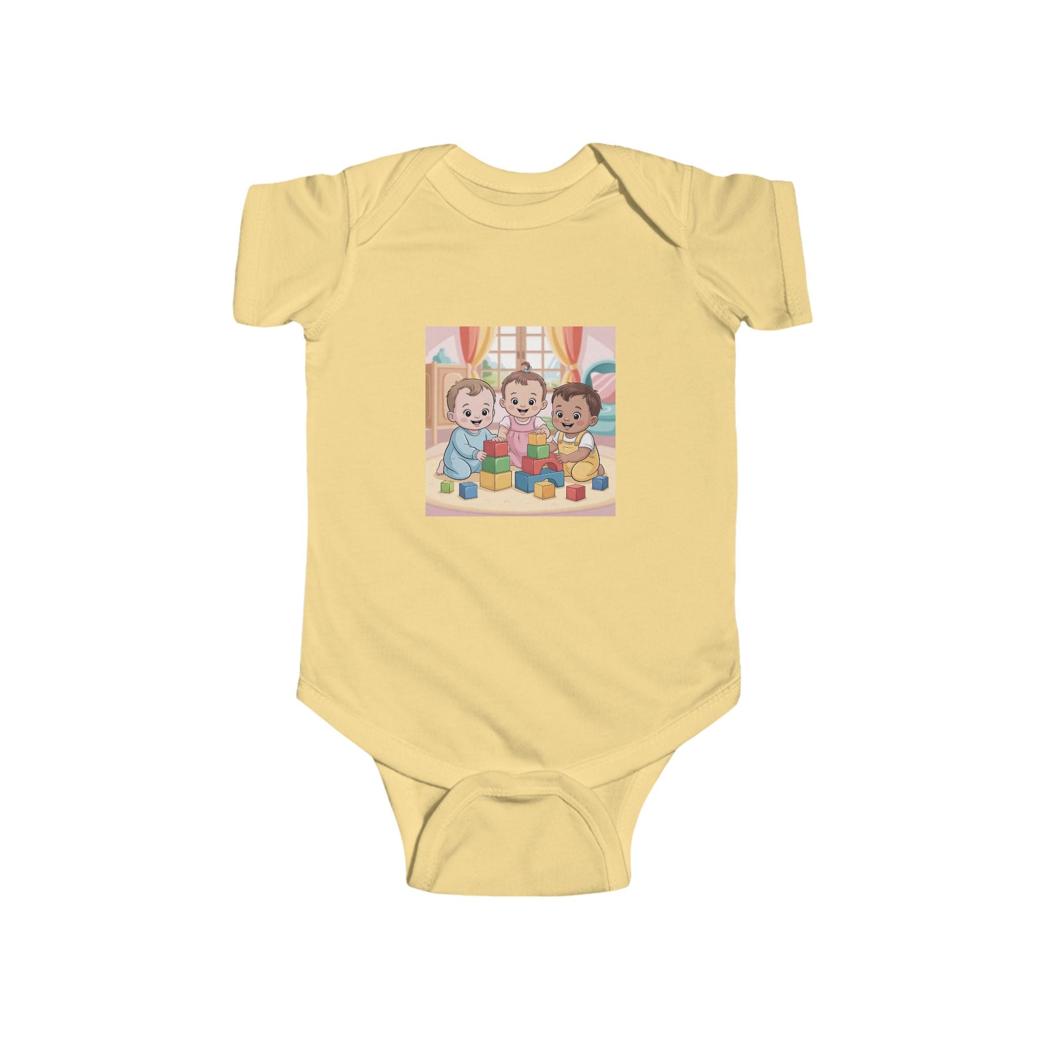 Infant Bodysuit - Babies and Blocks Design