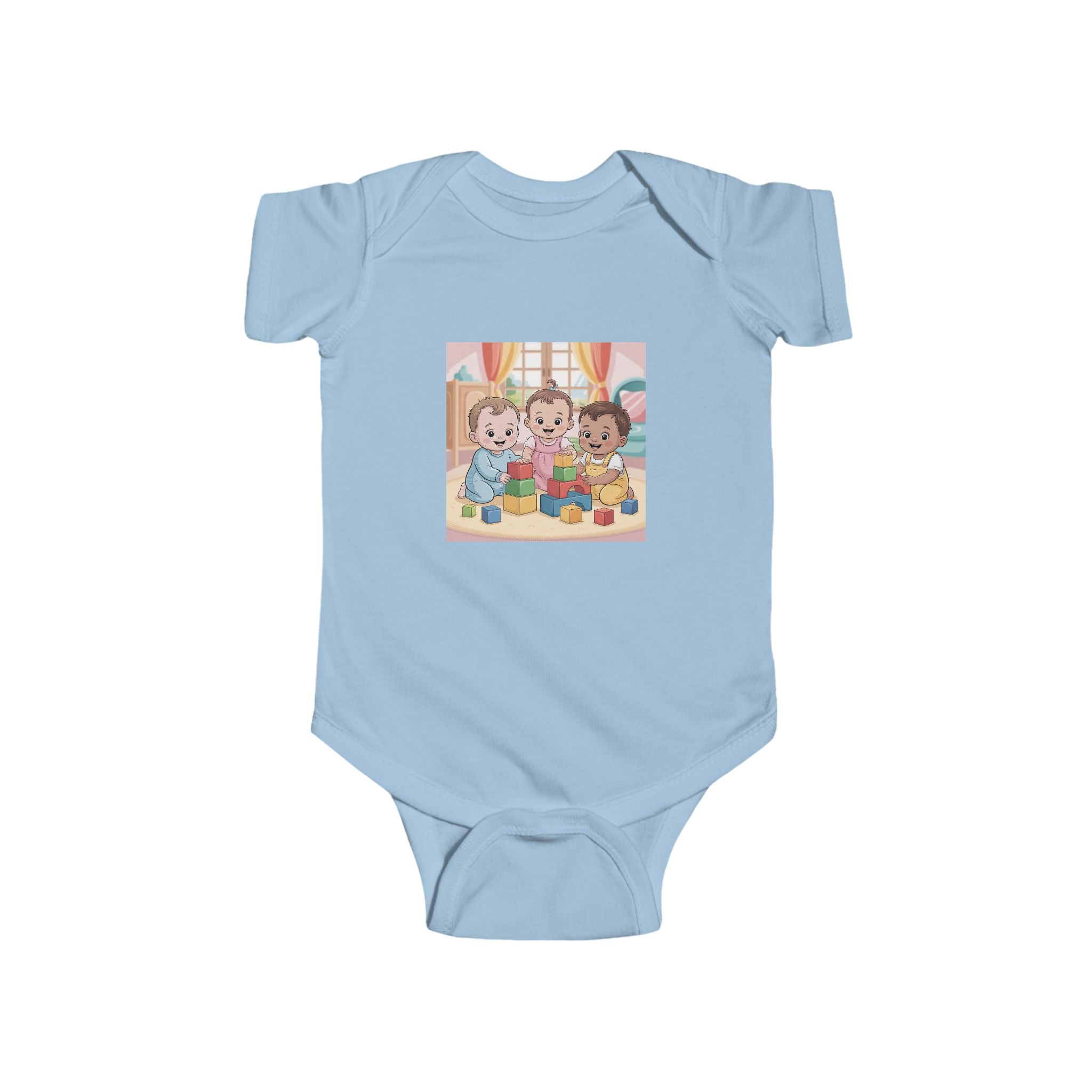 Infant Bodysuit - Babies and Blocks Design