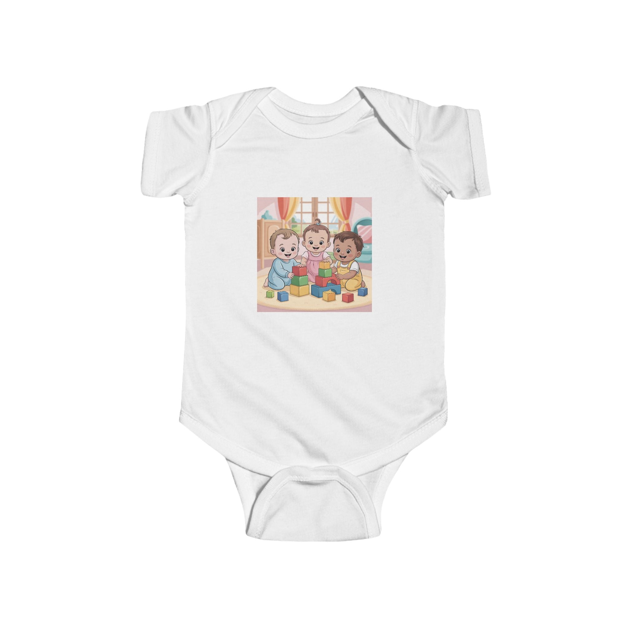 Infant Bodysuit - Babies and Blocks Design