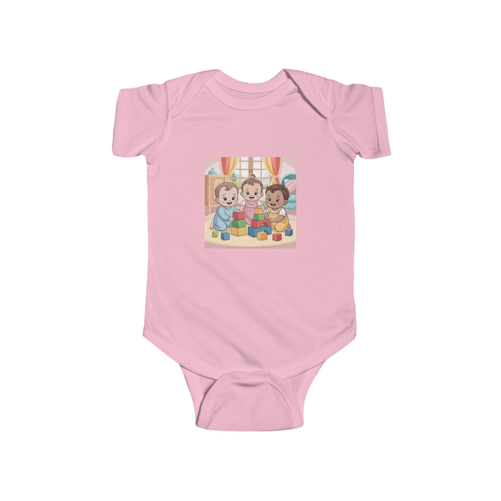 Infant Bodysuit - Babies and Blocks Design