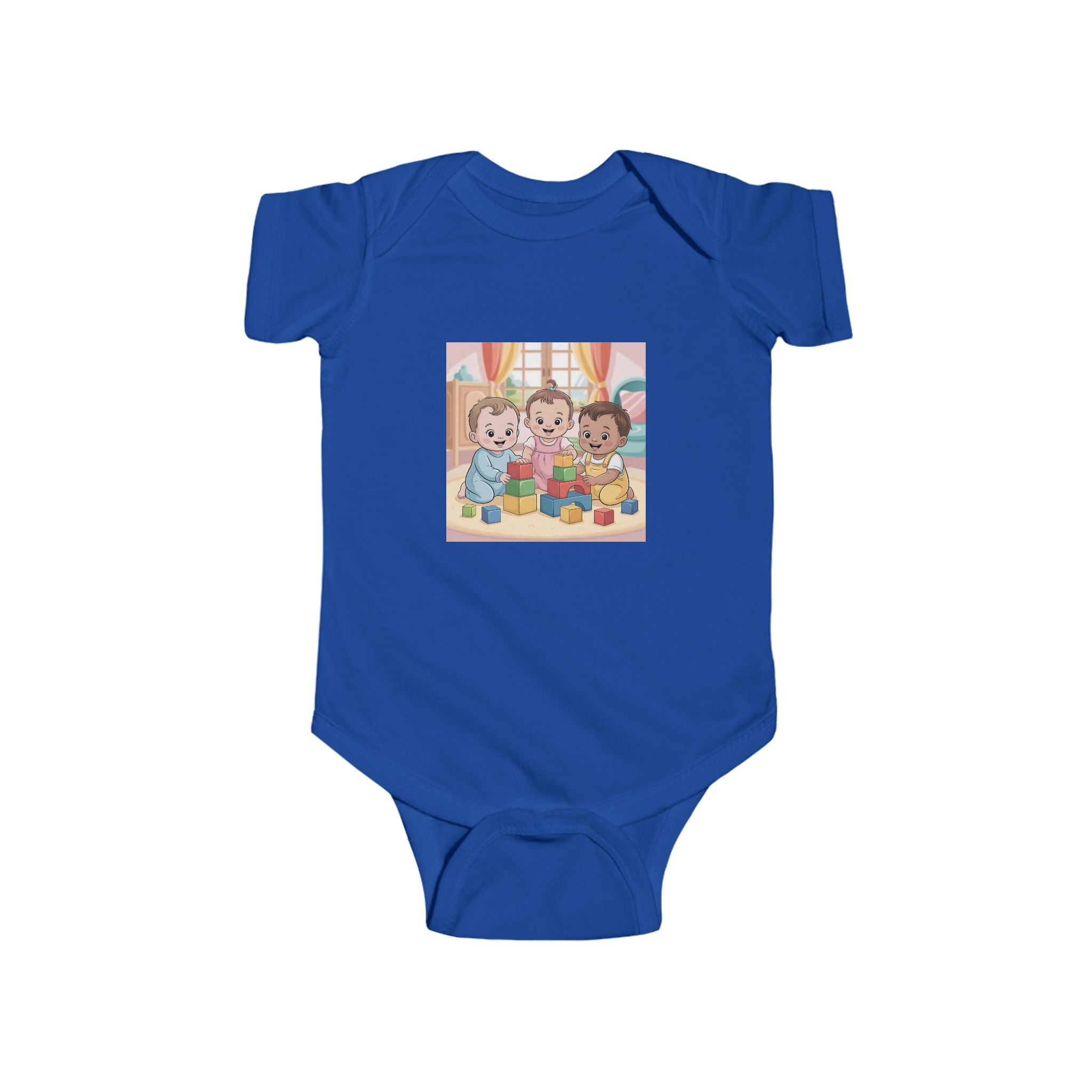 Infant Bodysuit - Babies and Blocks Design
